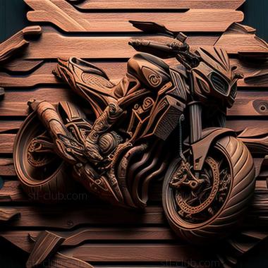 3D модель Yamaha MT 09 (STL)